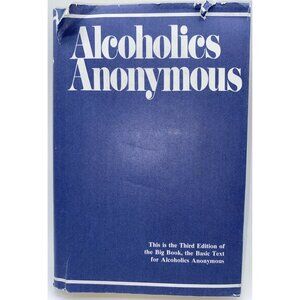 Alcoholics Anonymous 3rd Edition Hardcover Book Dust Jacket AA